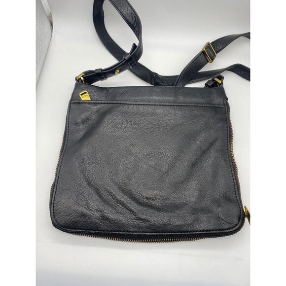Fossil Black Soft Leather Crossbody Bag 10X9 ALL AROUND ZIP - Picture 6 of 6